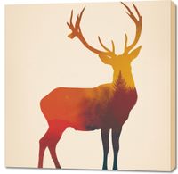 Obraz 100x100cm Światło Leśnego Monarchy
