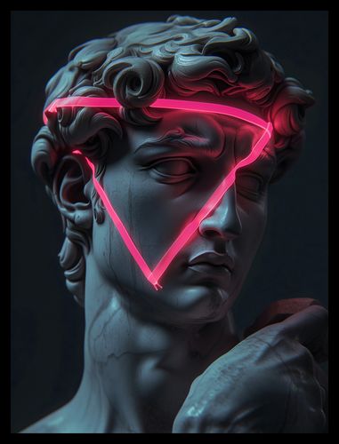 Plakat 30x40cm Neonowy Renesans na Arena.pl
