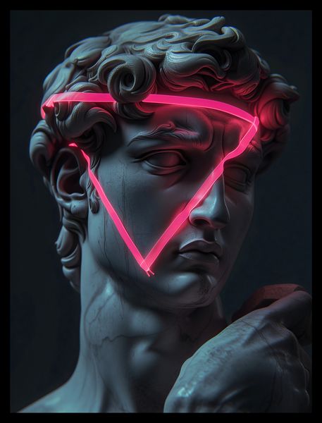 Plakat 30x40cm Neonowy Renesans zdjęcie 2