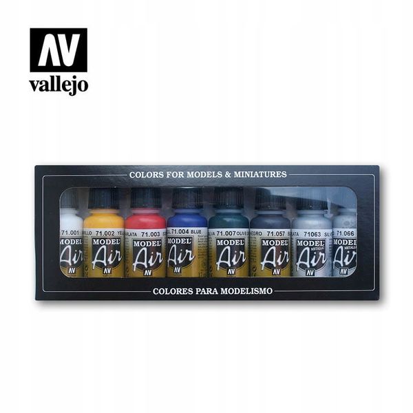 Vallejo: 71.174 - Model Air - Basic Colors (8x17 ml) zdjęcie 2