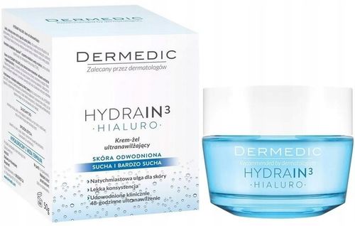 2x Krem Nawilżający Dermedic Hydrain 3 Dzień i Noc 50ml Zestaw Skóra Sucha na Arena.pl