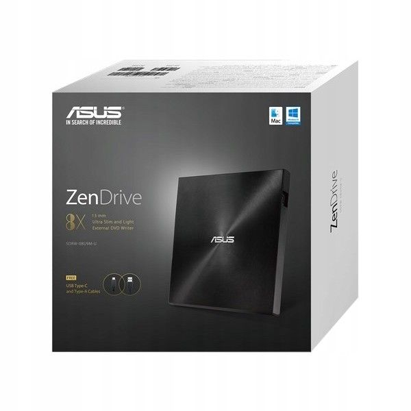 Nagrywarka DVD USB ASUS ZenDrive SDRW-08U9M-U zdjęcie 7