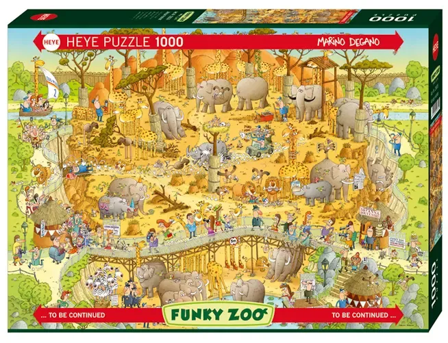 Afrykańskie ZOO. Puzzle 1000 elementów zdjęcie 1