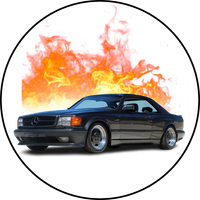 Opłatek na tort Mercedes Auto Samochód Logo Urodziny 18 30 40 50