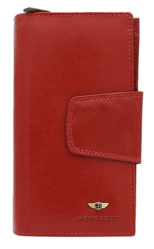 pojemny, skórzany portfel damski na zatrzask - peterson na Arena.pl