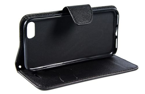 Etui portfel Fancy do iPhone 7 czarny na Arena.pl