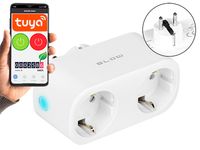 Inteligentne gniazdko podwójne sterowane WiFi TUYA białe