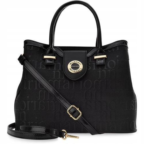 Torebka Damska Czarna Na Ramię Do Ręki Klasyczna Kuferek Prezent Dla Kobiet na Arena.pl