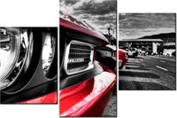 60 90CM OBRAZ 3 ELEM DODGE CHALLENGER ZACH DISCHNER ŚCIENNY DRUK PŁÓTNO