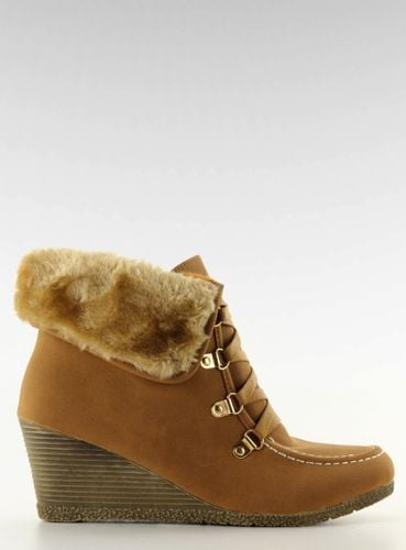 Botki sznurowane ocieplane EL-384 CAMEL - 38 na Arena.pl