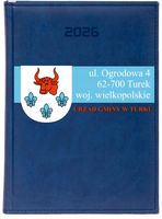 PLANER KALENDARZ A4 2026 DZIENNY terminarz z nadrukiem UV DLA URZĘDU GMINY