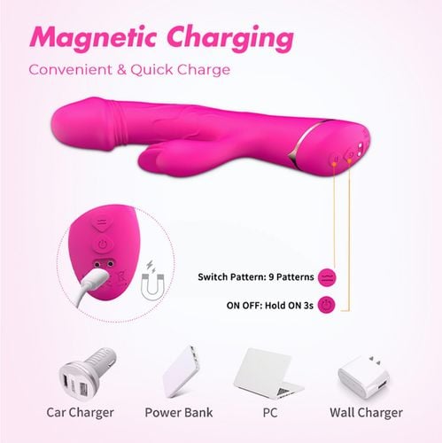 rubberco rose red, 2* 9 vibration functions na Arena.pl