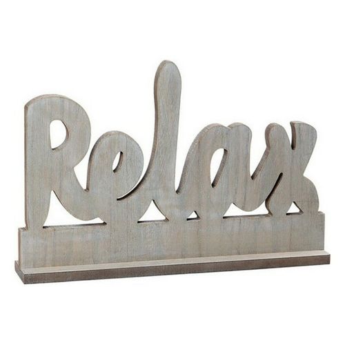 Drewniany Napis Relax 112024 Brązowy 41 x 5 x 26 cm na Arena.pl