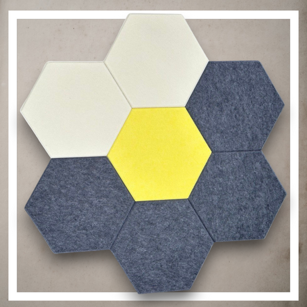 Panele Ścienne Filcowe 3D Heksagon Zagłówek Samoprzylepne Akustyczne Soft zdjęcie 8