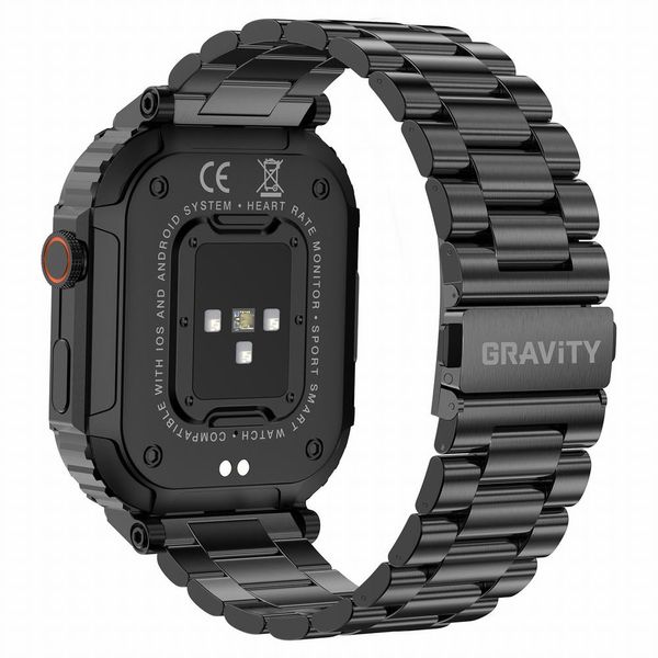 SMARTWATCH MĘSKI Gravity GT6-2 - WYKONYWANIE POŁĄCZEŃ, MONITOR SNU (sg020b) zdjęcie 5