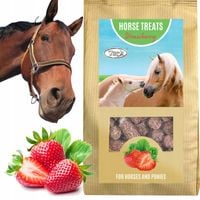 Smakołyki dla konia cukierki smaczki przysmaki York TRUSKAWKA 1kg - 1000g