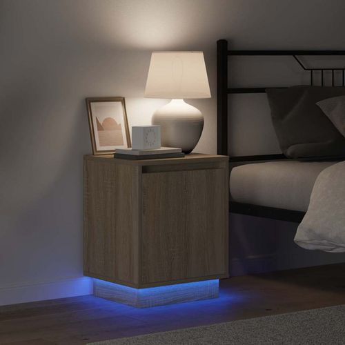 Szafka Nocna z 2 pcs dąb sonoma 39 x 34.5 x 50 cm na Arena.pl