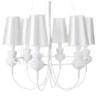 Żyrandol glamour Queen ST-7105-6S white Step pałacowy do salonu biały