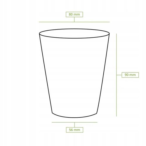 Kubek papierowy kubki papierowe czarny 250 ml, śr. 80 mm 50 szt. BEZ na Arena.pl