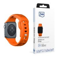38/40/41/42 mm orange (small) - 3mk silicone watch strap for apple