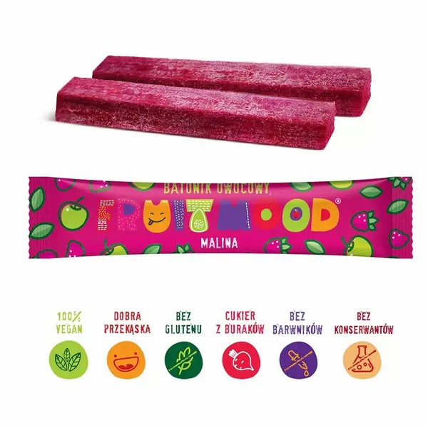 Batonik Owocowy - Malina Fruit Mood, 20g zdjęcie 2