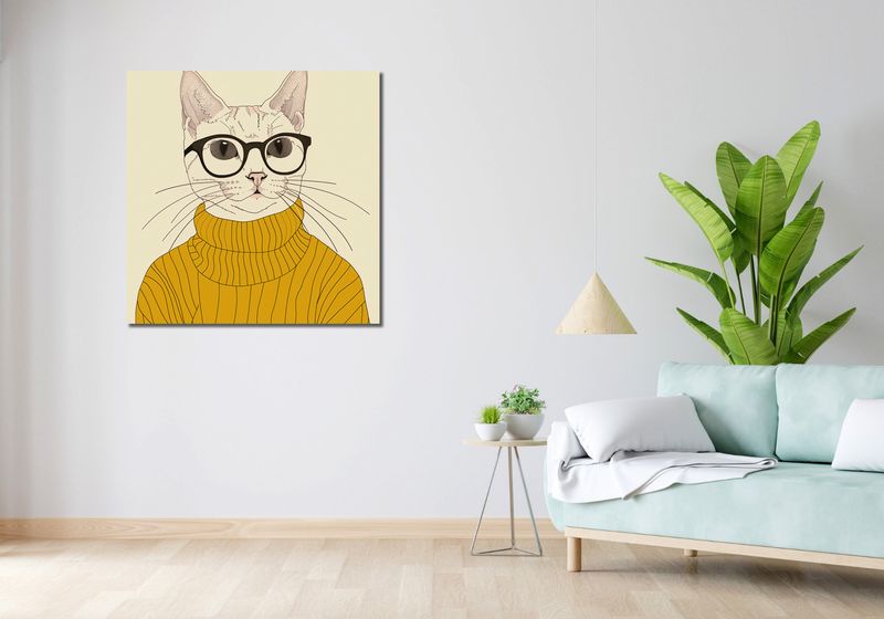 Obraz 90x90cm Intelektualista zdjęcie 2