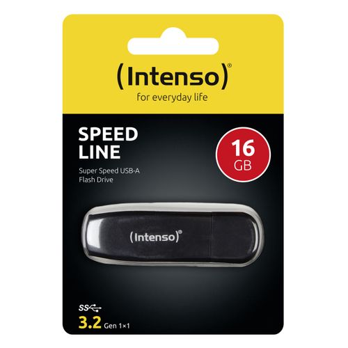 Pendrive Intenso Speed Line 16 Gb Usb 3.0 Czarny Niemcy na Arena.pl