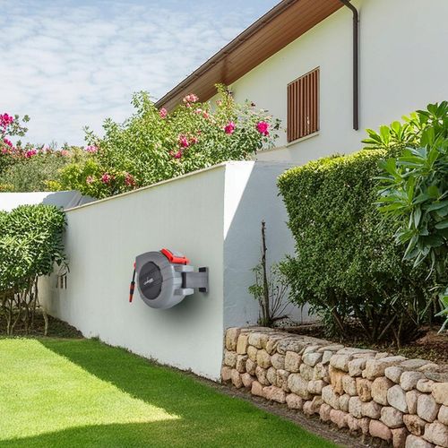 BĘBEN ZWIJACZ NA WĄŻ OGRODOWY AUTOMATYCZNY MOCNY 3/4 1/2 16,5 m na Arena.pl