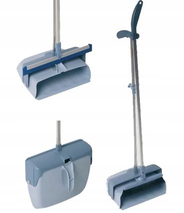 zestaw lobby szufelka zamykana na drążku + miotła do systemu lobby 25 cm na Arena.pl