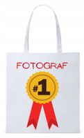 Dla Fotografa Fotografki Torba Eco Biała Shopper Z Nadrukiem Ze Zdjęciem