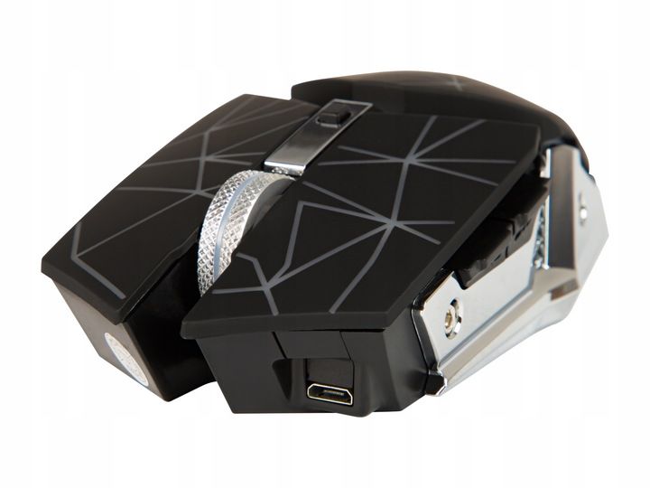 MYSZKA GAMINGOWA DLA GRACZY BEZPRZEWODOWA MYSZ OPTYCZNA LED RGB + PODKŁADKA zdjęcie 8