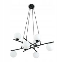 LAMPA WISZĄCA EMIBIG ESSA 1201/8 BIAŁY / CZARNY