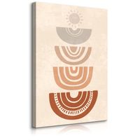 Obraz Na Płótnie Do Salonu Styl Boho Abstrakcja Aztecki Wzór 70cm x 100cm