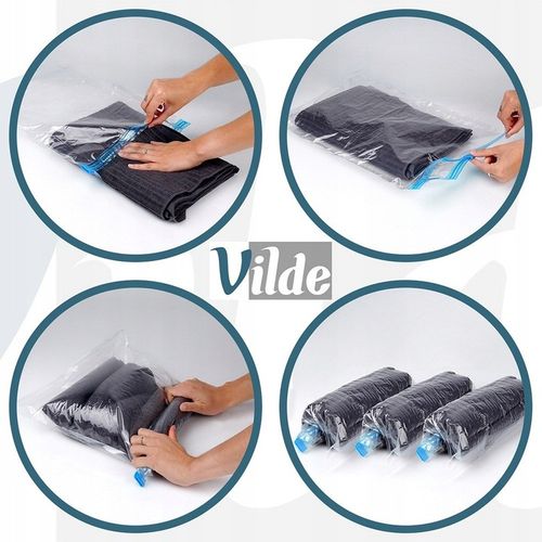 10x Worki PRÓŻNIOWE rolowane zwijane podróżne na ubrania odzież na Arena.pl