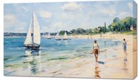 Obraz 100x60cm Życie na Brzegu