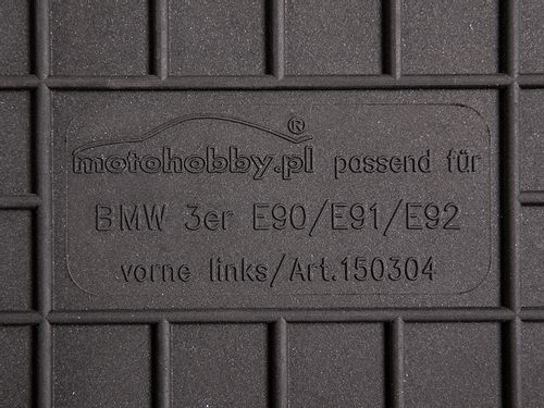 BMW 3 E90 / E91 / E92 DYWANIKI SAMOCHODOWE GUMOWE na Arena.pl