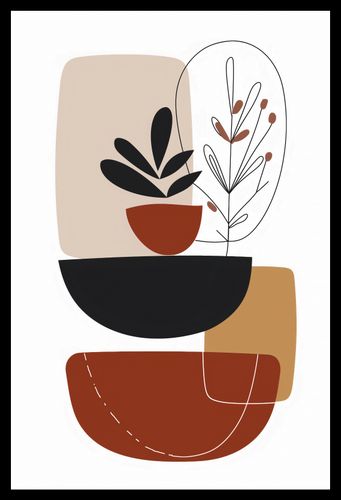 Plakat 30x45cm Botaniczna Abstrakcja na Arena.pl