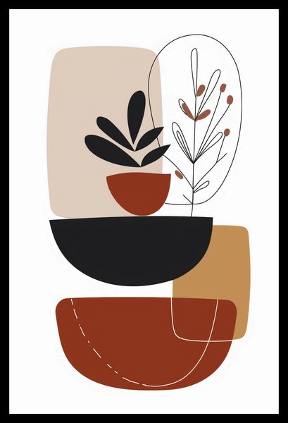 Plakat 30x45cm Botaniczna Abstrakcja zdjęcie 2