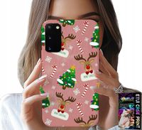 ETUI DO SAMSUNG GALAXY S20 - ŚWIĄTECZNE RENIFERY CHOINKI LASKA WZORY
