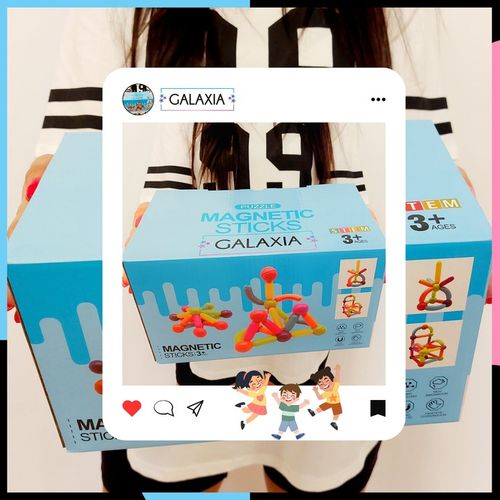 KLOCKI MAGNETYCZNE GALAXIA DUŻE Konstrukcyjne Dla Dzieci 120 el Magnetic na Arena.pl