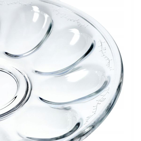 TALERZ TALERZYK NA JAJKA DO JAJ PÓŁMISEK SZKLANY zdjęcie 6