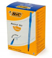 DŁUGOPIS BIC ROUND STICK 60 sztuk 1.0 mm NIEBIESKI