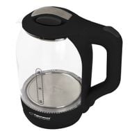 EKK025K ESPERANZA CZAJNIK ELEKTRYCZNY SZKLANY YUKON 1.7 L CZARNY