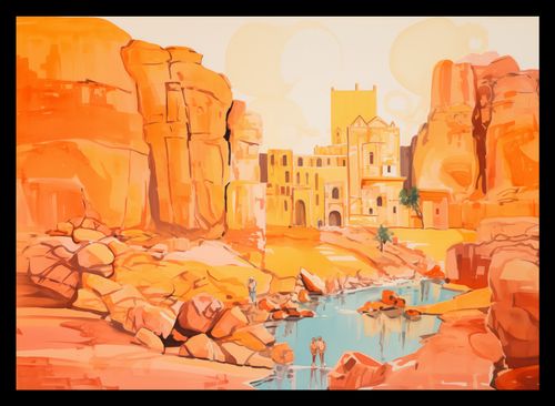 Plakat 35x25cm Ruiny pod Słońcem na Arena.pl