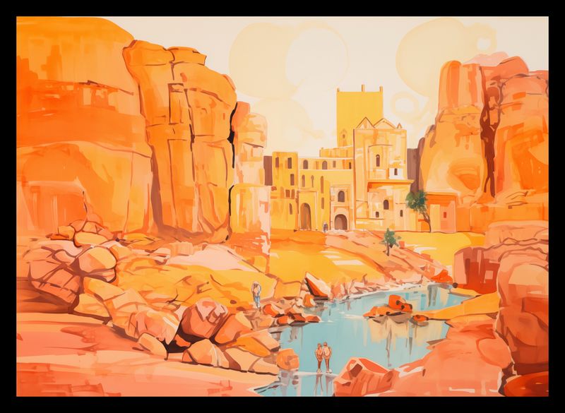 Plakat 35x25cm Ruiny pod Słońcem zdjęcie 2