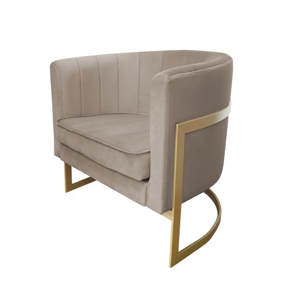 Fotel Glamour podstawa złota MG09 zdjęcie 2