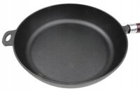 Patelnia z Pokrywką ŻELIWNA 30cm Duża INDUKCJA GAZ