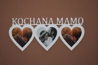 Prezent na dzień mamy Multirama ramka na zdjęcia Kochana Mamo mdf 3 zdjęcia