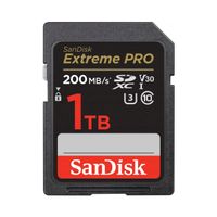 Karta SD Sandisk 1TB SDXC Extreme PRO 200MB/s A2 C10 V30 UHS-I U3