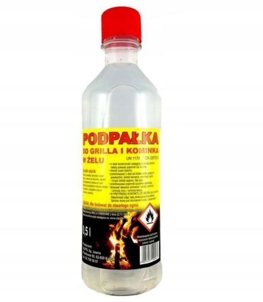 Podpałka do grilla i kominka w żelu 0,5l zdjęcie 1